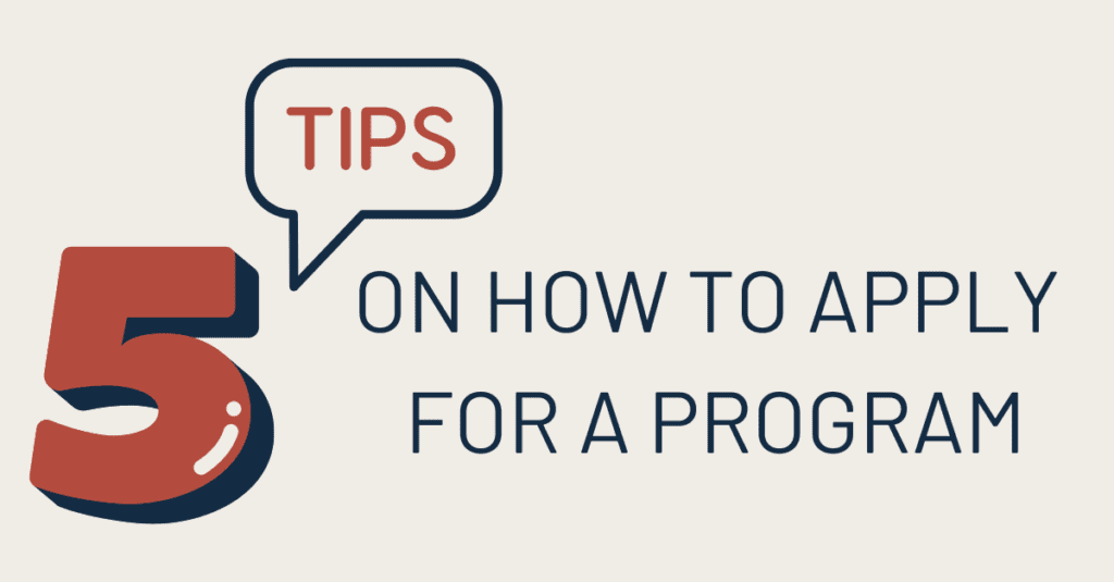 5 TIPS ON HOW TO APPLY FOR A PROGRAM AT THE SHORTCUT